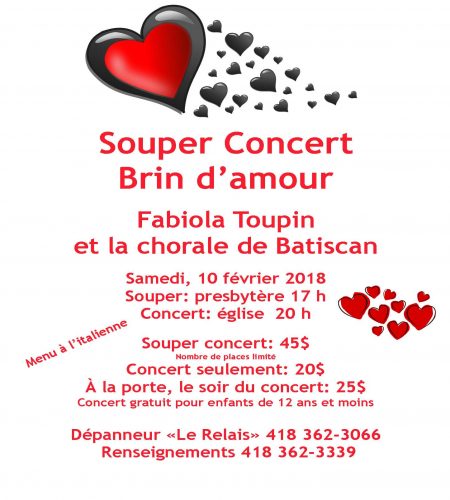 Souper concert «Brin d’amour»