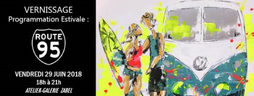 LA NOUVELLE EXPOSITION ‘’ROUTE 95’’de l’artiste-peintre internationale Zabel fera l’occasion d’un vernissage ce vendredi 29 juin