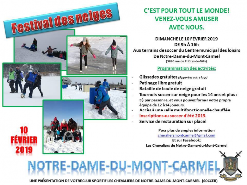 Festival des neiges de Notre-Dame-du-Mont-Carmel