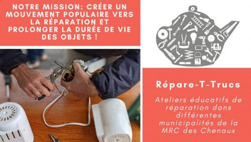 Une série d’ateliers de réparation sera offerte cet automne