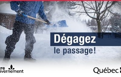 Avis – déneigement des sorties de secours