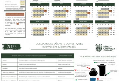Calendrier de collecte des déchets 2023