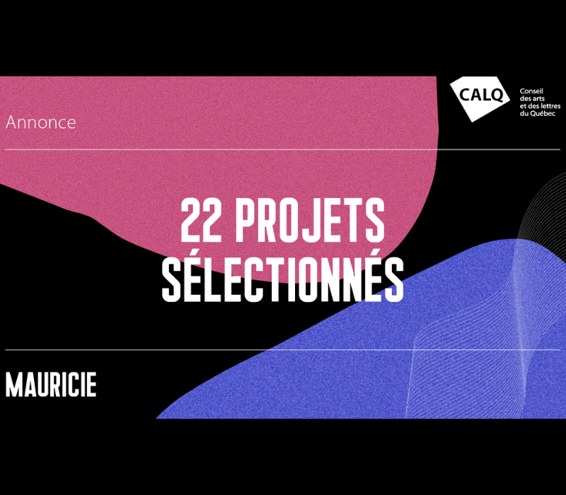 3 artistes de la MRC des Chenaux parmi les 22 projets soutenus par la CALQ