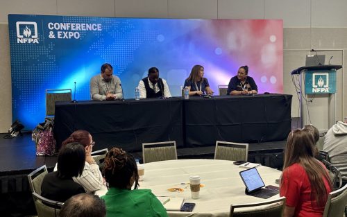 Benoît Ferland sur le panel de discussion.