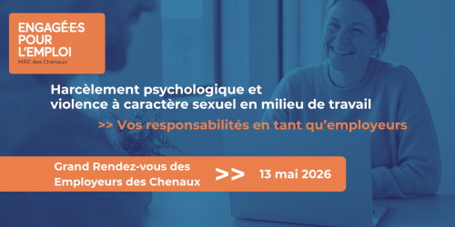 ATELIER-CONFÉRENCE | Harcèlement et violence à caractère sexuel en milieu de travail