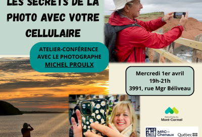 BIBLIO DES CHENAUX | Les secrets de la photo avec votre cellulaire