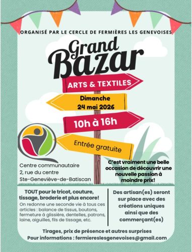 Grand bazar – Arts et textiles
