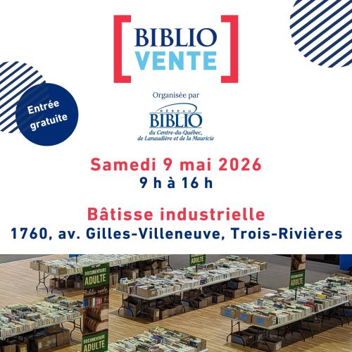 26e édition de la Bibliovente | Trois-Rivières