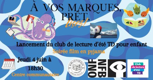 LANCEMENT DU CLUB DE LECTURE ET SOIRÉE FILM | SAINTE-ANNE-DE-LA-PÉRADE