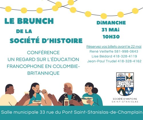 Brunch-conférence | Société d&rsquo;histoire de Saint-Stanislas