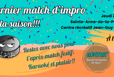 Dernier match de la saison – LPIA