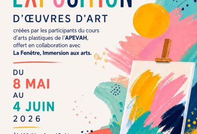 Exposition d’œuvres d’art à la Bibliothèque Armand-Goulet