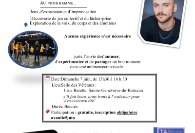 Atelier d’initiation au théâtre | Sainte-Geneviève-de-Batiscan