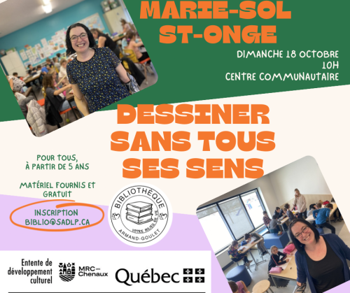 Dessiner sans tous ses sens | Sainte-Anne-de-la-Pérade
