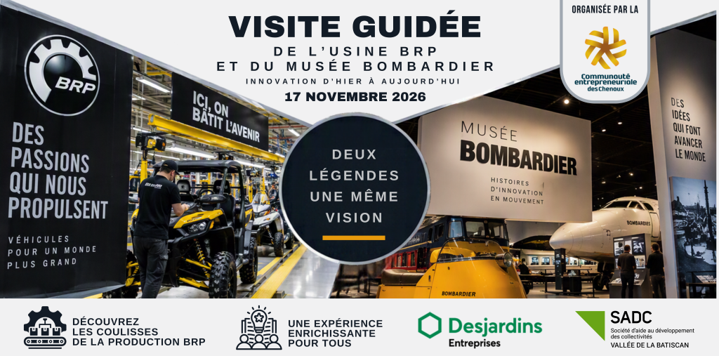 Iniscryption Inscription à la visite de BRP et du Musée Bombardier - MRC des Chenaux