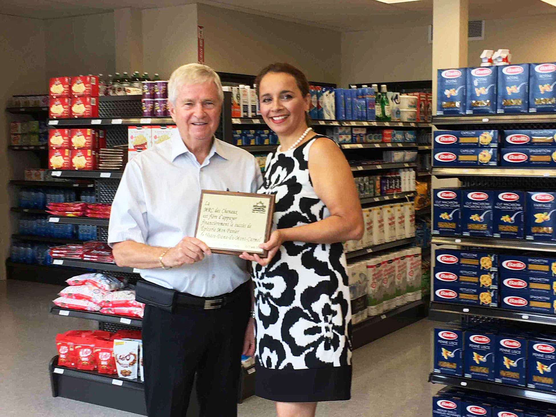 Ouverture officielle de l’Épicerie Mon panier à Notre-Dame-du-Mont-Carmel