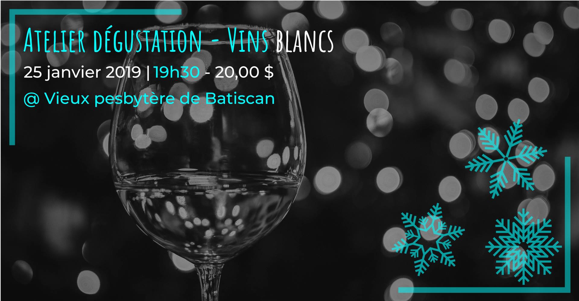 Atelier de dégustation de vins blancs