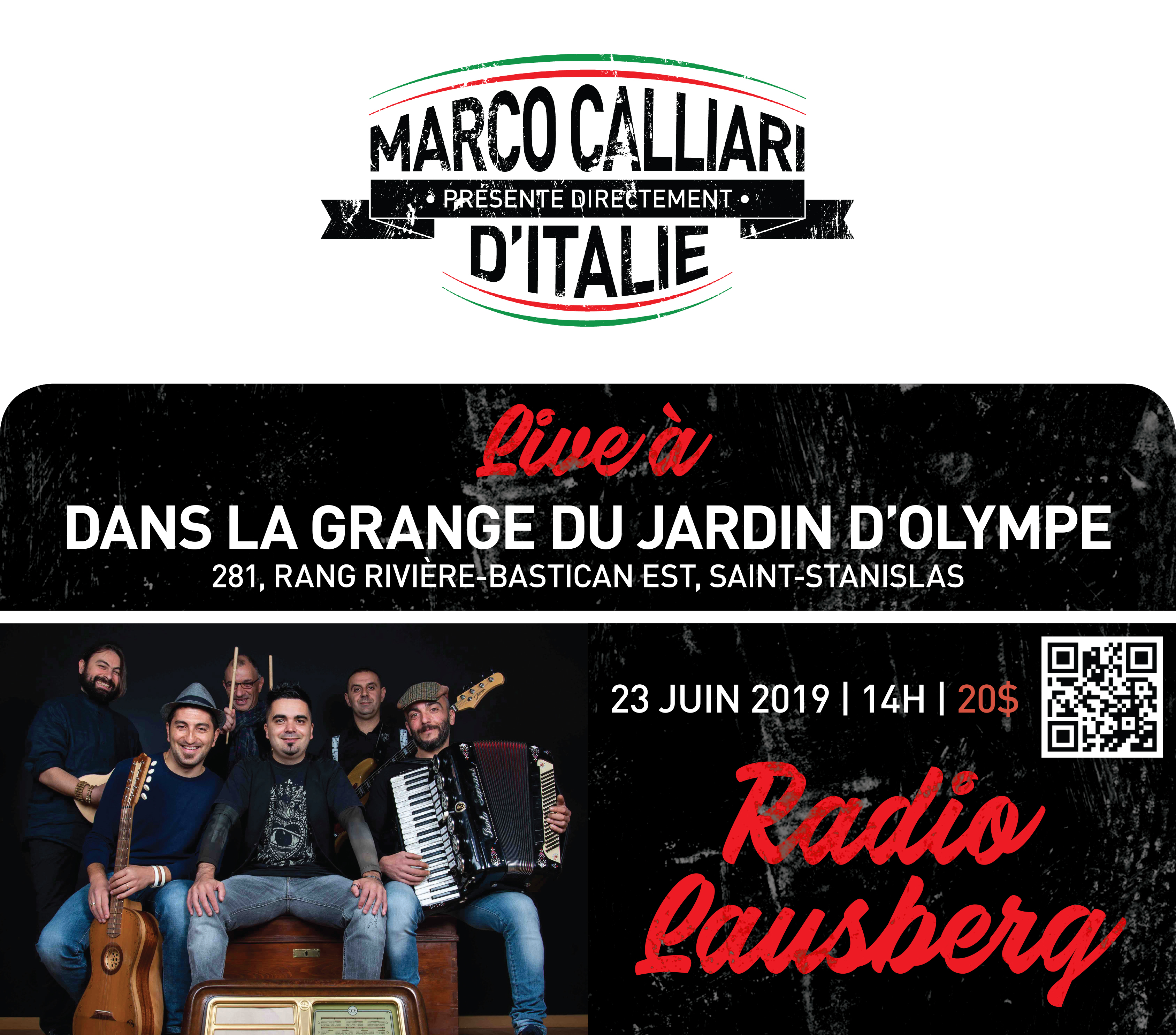 Radio Lausberg à la Grange du Jardin d’Olympe