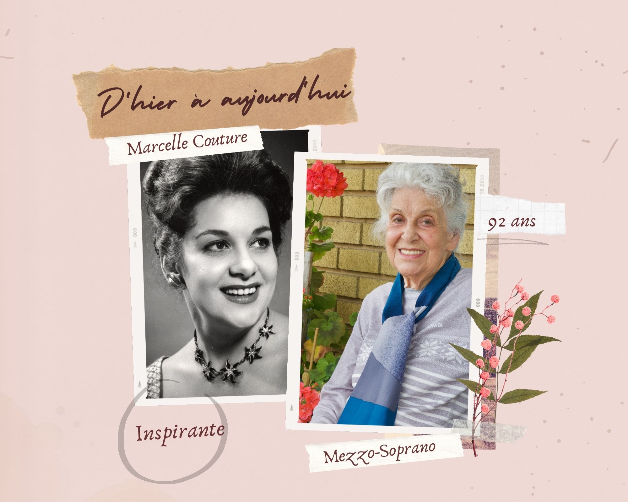 Marcelle Couture, 92 ans, la voix soprano dramatique d’hier à aujourd’hui